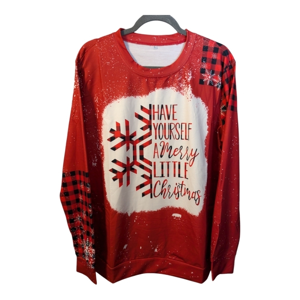 Have Yourself a Merry Little Christmas XL Graphic Sweatshirt NWOT